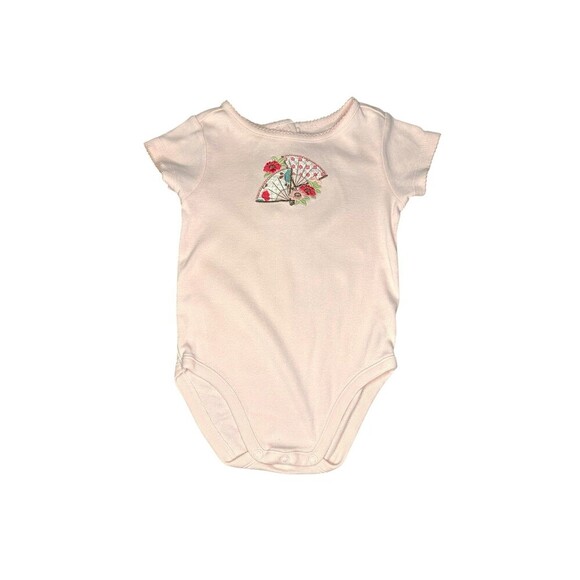 JANIE AND JACK CHERRY BLOSSOMS HOODIE, ONSIE, PANT SET SIZE 6-12 months - Picture 6 of 11